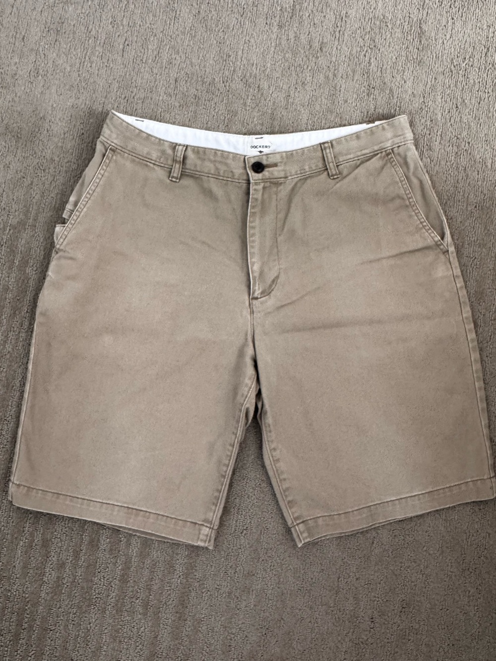 Dockers Men’s Tan Flat Front Chino Shorts